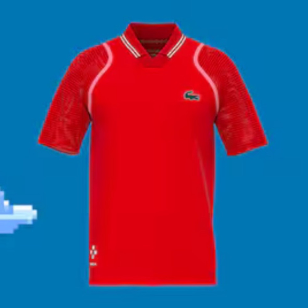 Lacoste Vivid Red Tennis x Daniil Medvedev Ultra-Dry Polo 2 available